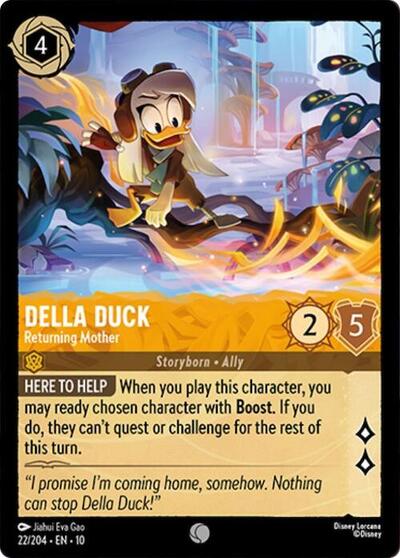 Della Duck - Returning Mother - 22/204 Cold Foil - Whispers in the Well