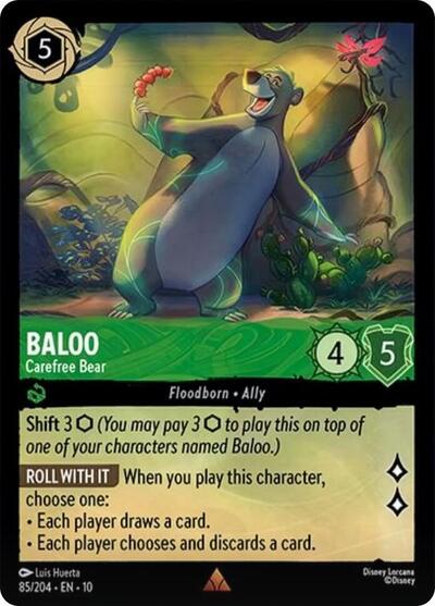 Baloo - Carefree Bear - 85/204 Normal - Whispers in the Well