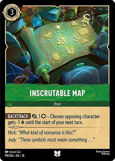 Inscrutable Map - 99/204 Normal - Whispers in the Well