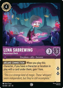 Lena Sabrewing - Mysterious Duck - 42/204 Normal - Whispers in the Well
