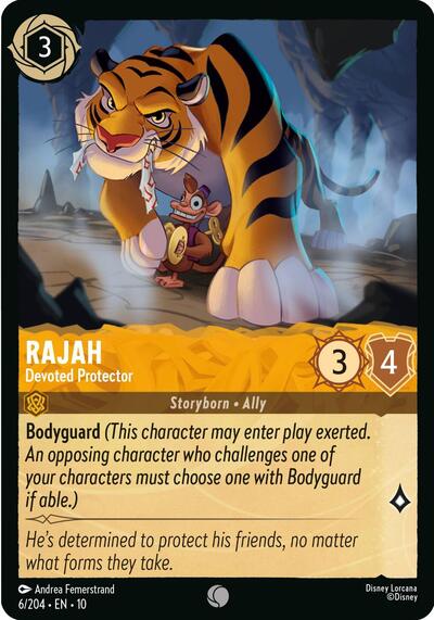 Rajah - Devoted Protector - 6/204 Normal - Whispers in the Well