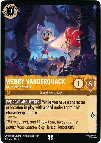 Webby Vanderquack - Knowledge Seeker - 9/204 Normal - Whispers in the Well