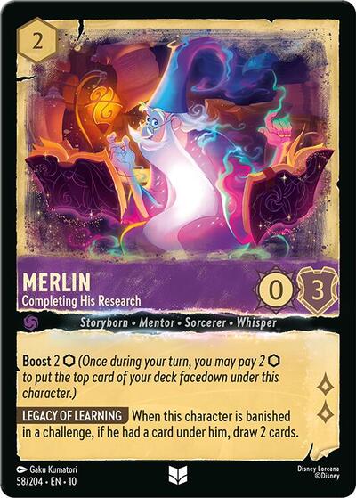 Merlin - Completing His Research - 58/204 Normal - Whispers in the Well