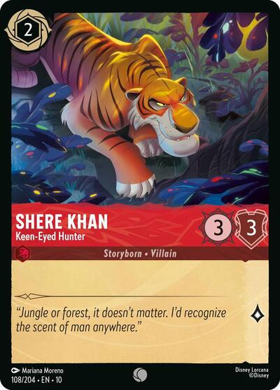 Shere Khan - Keen-Eyed Hunter - 108/204 Normal - Whispers in the Well