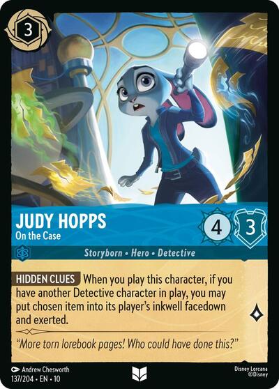 Judy Hopps - On the Case - 137/204 Normal - Whispers in the Well