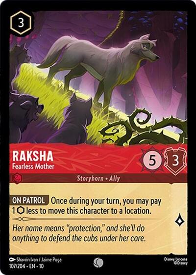 Raksha - Fearless Mother - 107/204 Normal - Whispers in the Well