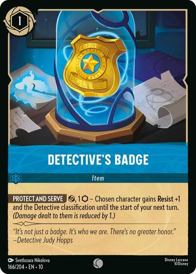 Detective's Badge - 166/204 Normal - Whispers in the Well