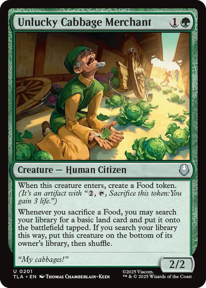 Unlucky Cabbage Merchant - 201 Normal - Avatar: The Last Airbender