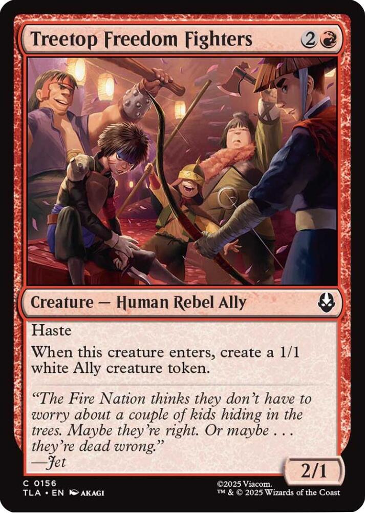 Treetop Freedom Fighters - 156 Normal - Avatar: The Last Airbender
