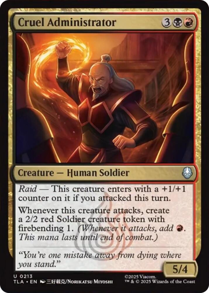 Cruel Administrator - 213 Normal - Avatar: The Last Airbender