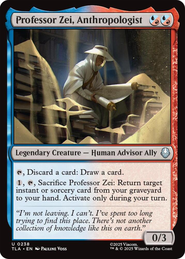Professor Zei, Anthropologist - 238 Normal - Avatar: The Last Airbender