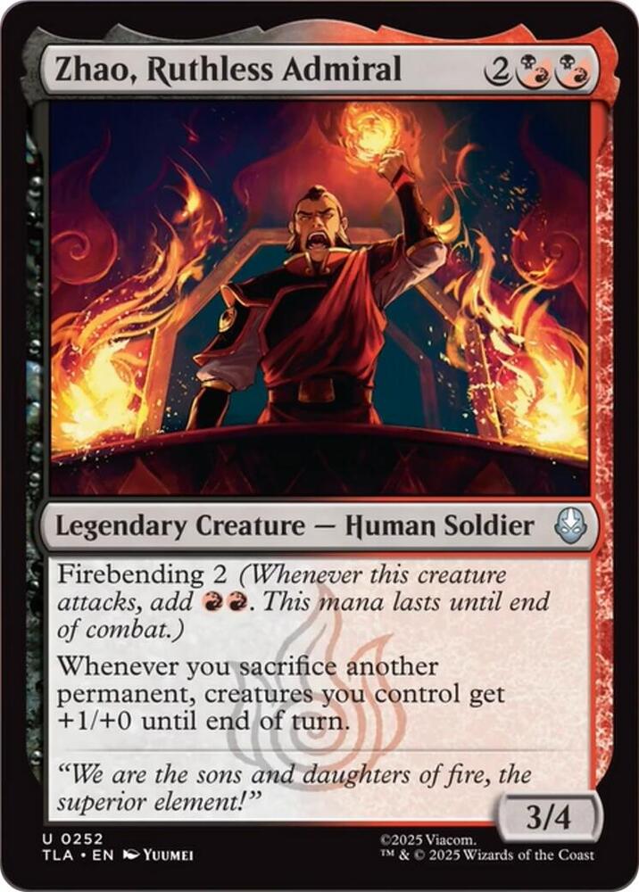 Zhao, Ruthless Admiral - 252 Normal - Avatar: The Last Airbender