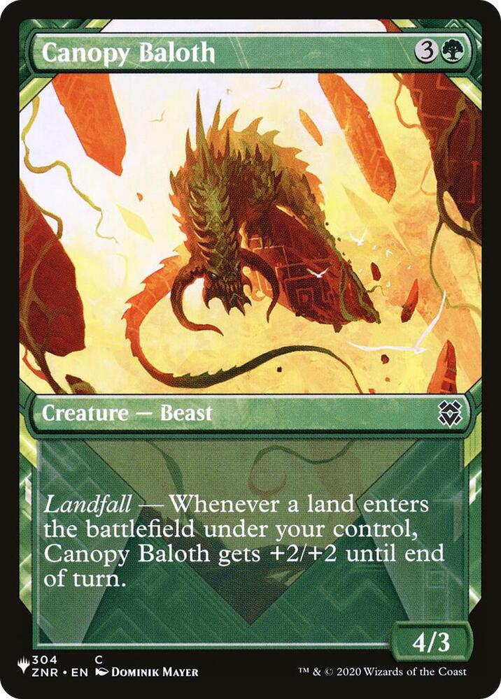 Canopy Baloth (Showcase) - 304 Normal - The List Reprints
