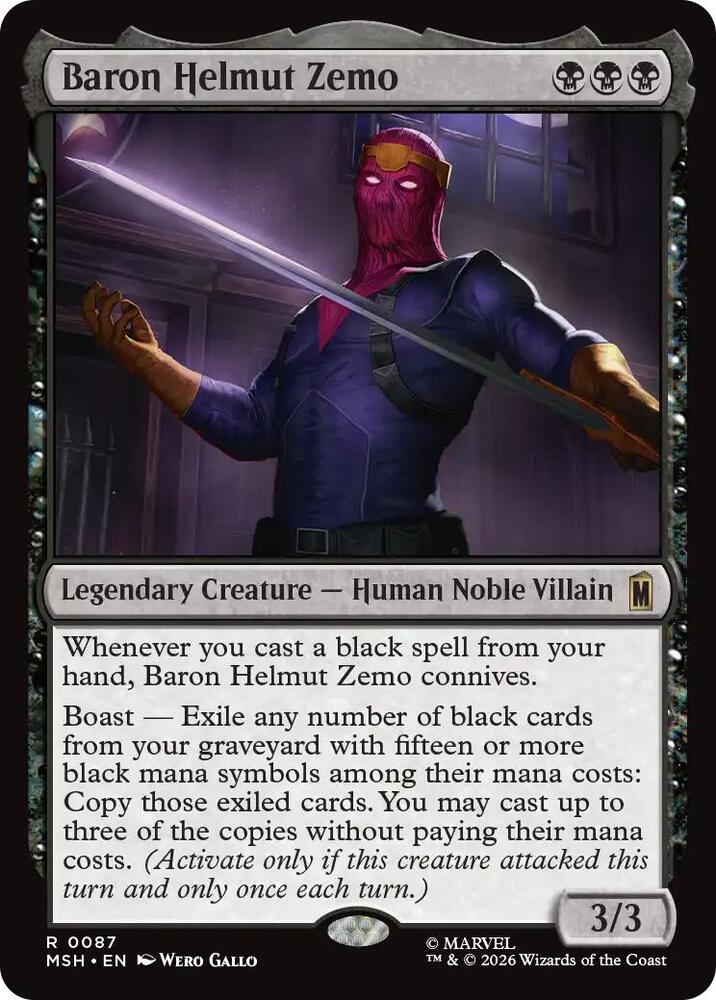 Baron Helmut Zemo - 87 Normal - Marvel Super Heroes