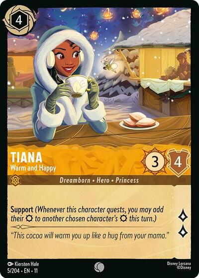 Tiana - Warm and Happy - 5/204 Normal - Winterspell