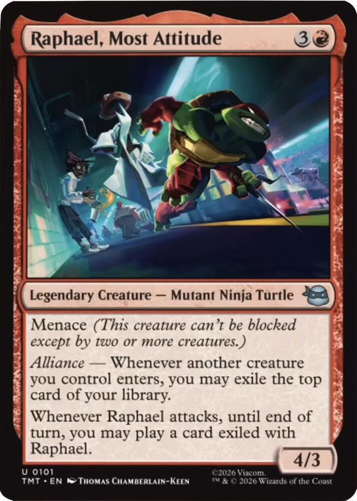 Raphael, Most Attitude - 101 Normal - Teenage Mutant Ninja Turtles