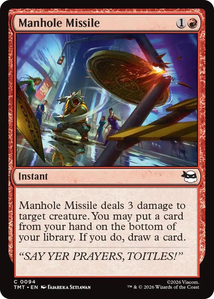 Manhole Missile - 94 Normal - Teenage Mutant Ninja Turtles