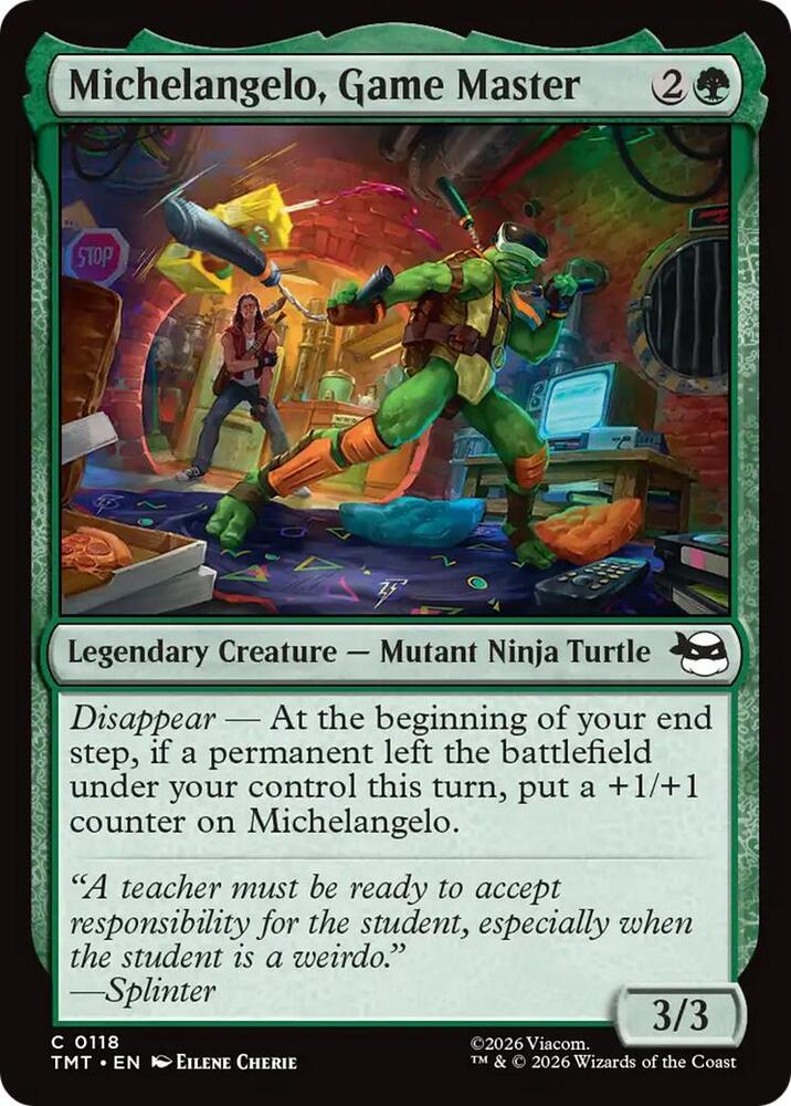 Michelangelo, Game Master - 118 Normal - Teenage Mutant Ninja Turtles