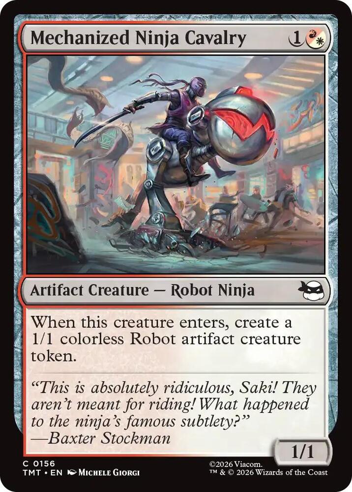 Mechanized Ninja Cavalry - 156 Foil - Teenage Mutant Ninja Turtles