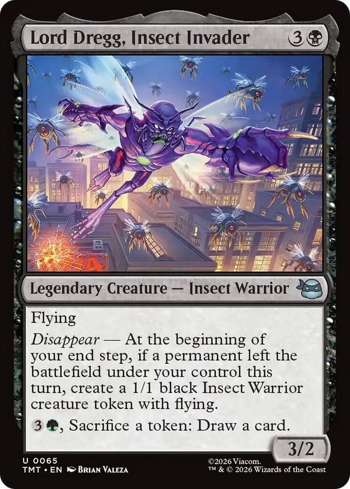 Lord Dregg, Insect Invader - 65 Normal - Teenage Mutant Ninja Turtles