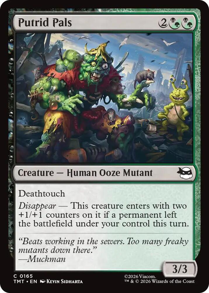 Putrid Pals - 165 Foil - Teenage Mutant Ninja Turtles