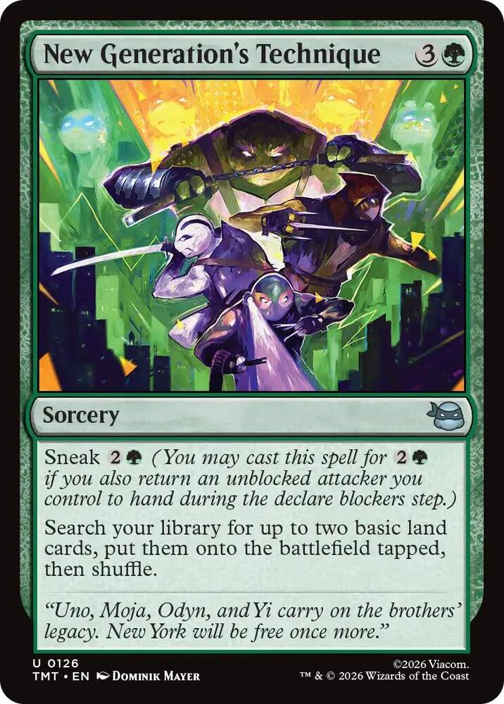 New Generation's Technique - 126 Normal - Teenage Mutant Ninja Turtles