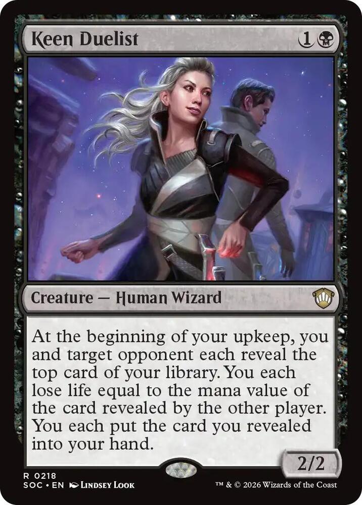 Keen Duelist - 218 Normal - Commander: Secrets of Strixhaven