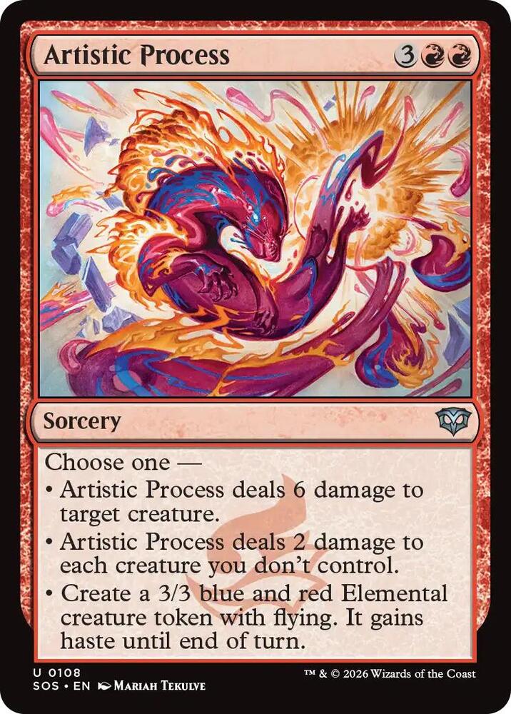 Artistic Process - 108 Foil - Secrets of Strixhaven