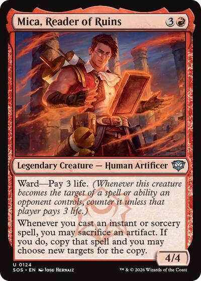 Mica, Reader of Ruins - 124 Foil - Secrets of Strixhaven