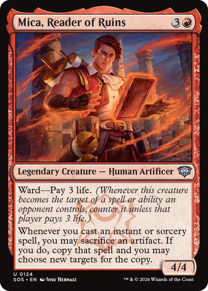 Mica, Reader of Ruins - 124 Foil - Secrets of Strixhaven
