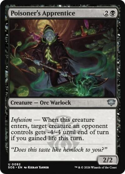 Poisoner's Apprentice - 92 Foil - Secrets of Strixhaven