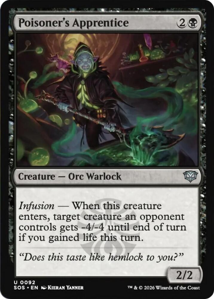 Poisoner's Apprentice - 92 Foil - Secrets of Strixhaven