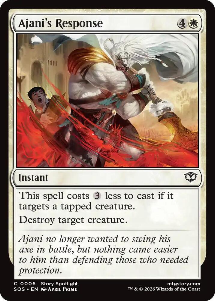 Ajani's Response - 6 Normal - Secrets of Strixhaven