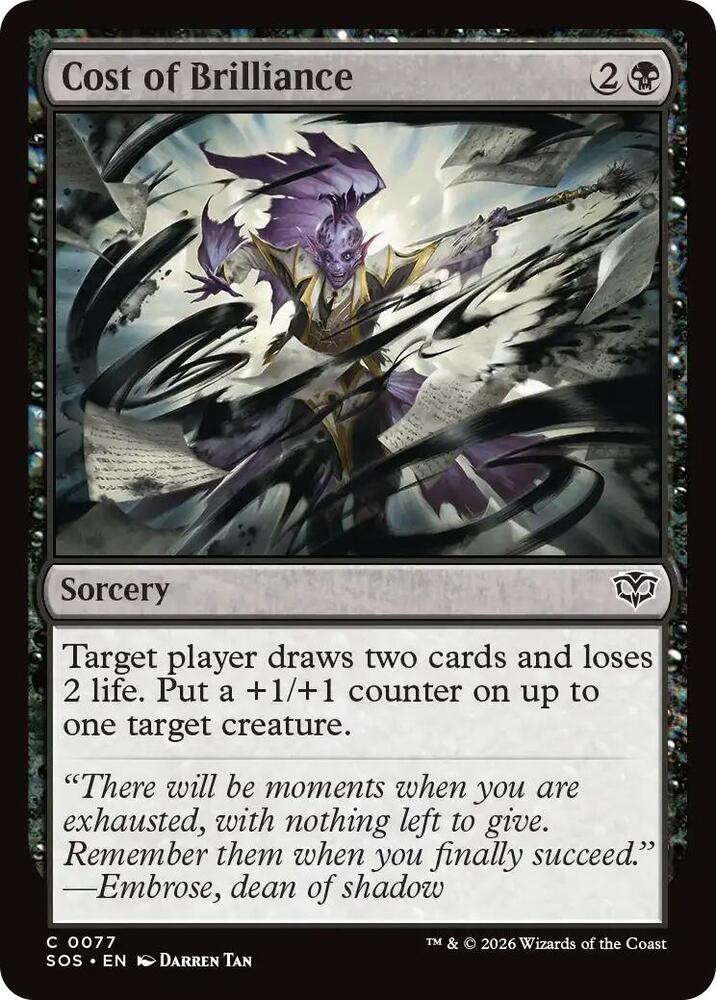Cost of Brilliance - 77 Normal - Secrets of Strixhaven