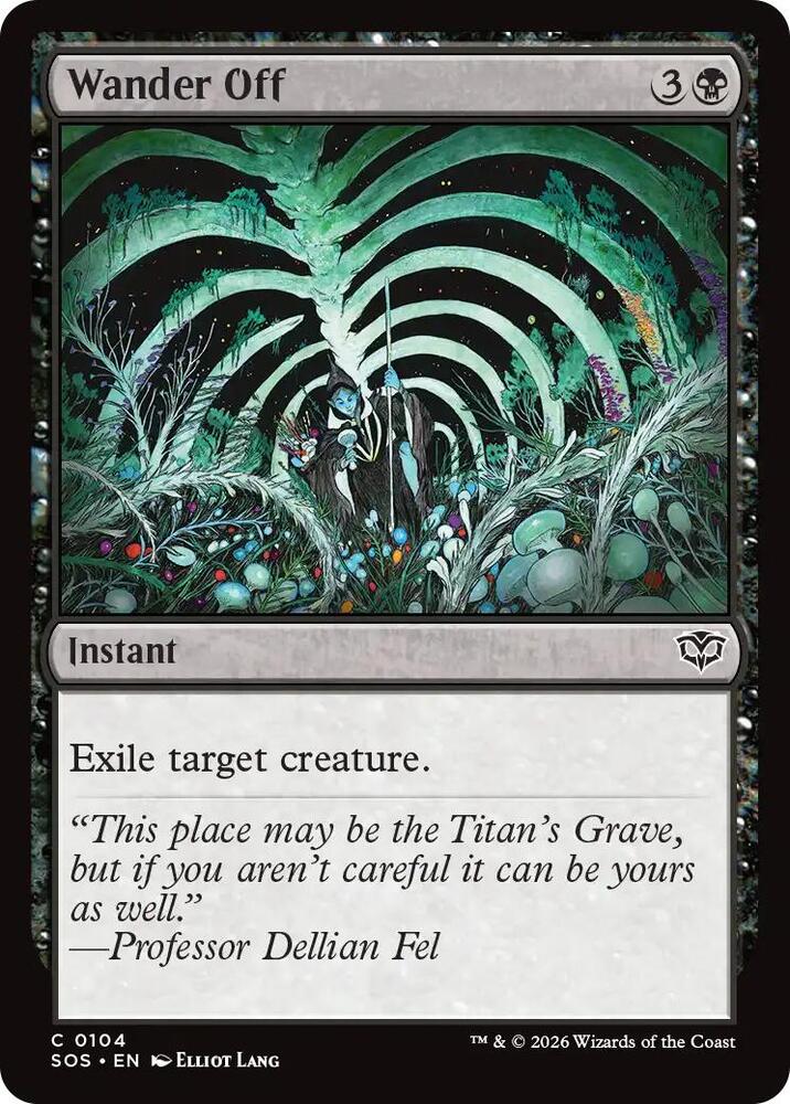 Wander Off - 104 Foil - Secrets of Strixhaven