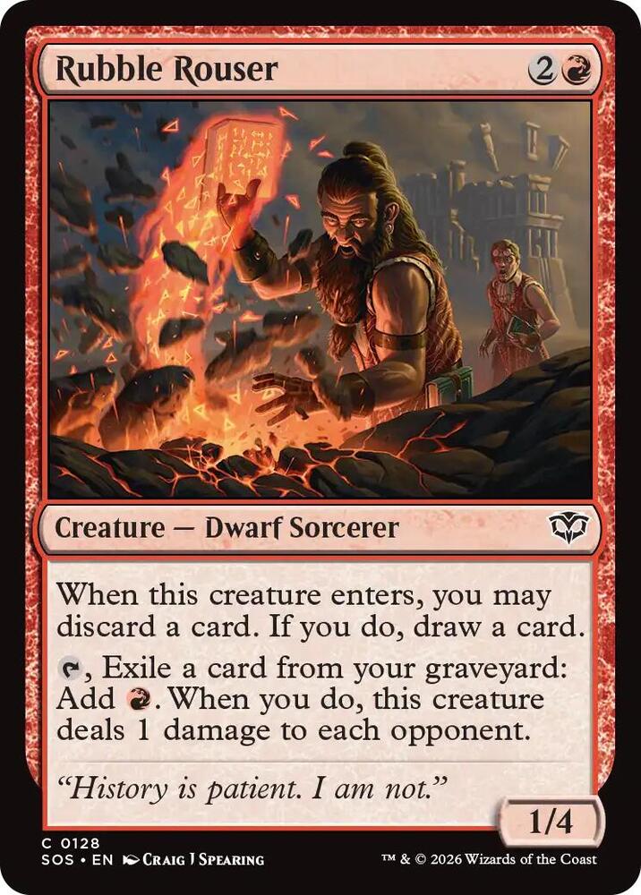 Rubble Rouser - 128 Normal - Secrets of Strixhaven