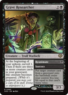 Grave Researcher - 85 Foil - Promo Pack: Secrets of Strixhaven