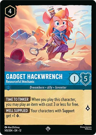 Gadget Hackwrench - Resourceful Mechanic - 145/204 - Wilds Unknown