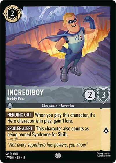 Incrediboy - Buddy Pine - 177/204 - Wilds Unknown