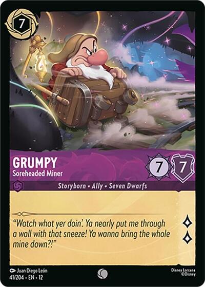 Grumpy - Soreheaded Miner - 41/204 - Wilds Unknown