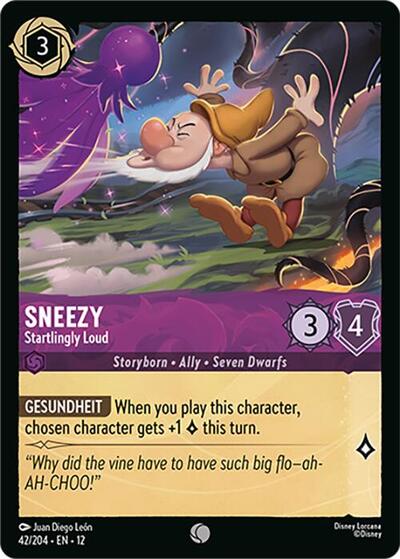 Sneezy - Startlingly Loud - 42/204 - Wilds Unknown