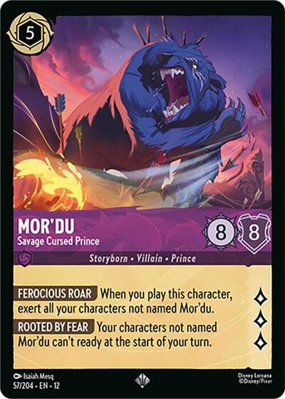 Mor'du - Savage Cursed Prince - 57/204 - Wilds Unknown