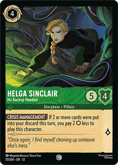 Helga Sinclair - No Backup Needed - 73/204 - Wilds Unknown