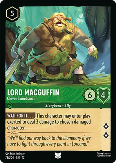 Lord MacGuffin - Clever Swordsman - 78/204 - Wilds Unknown