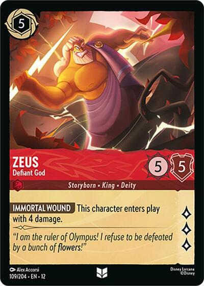Zeus - Defiant God - 109/204 - Wilds Unknown