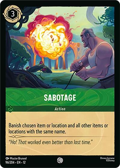 Sabotage - 96/204 - Wilds Unknown