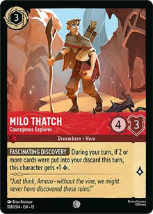 Milo Thatch - Courageous Explorer - 108/204 - Wilds Unknown