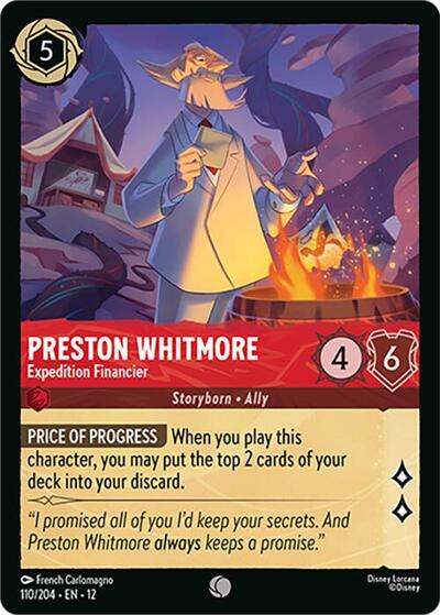 Preston Whitmore - Expedition Financier - 110/204 - Wilds Unknown