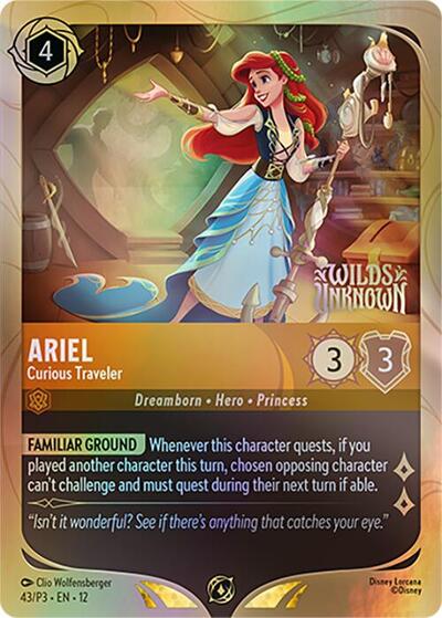 Ariel - Curious Traveler - 43 - Disney Lorcana Promo Cards