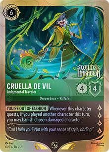 Cruella De Vil - Judgmental Traveler - 45 - Disney Lorcana Promo Cards